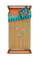 Trapunta Reversibile 180x270 cm - Hima Big Flower Turquoise