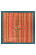 Reversible quilt 250x270 cm - Hima big flower turquoise