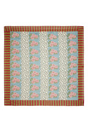 Cotton muslin cloth 220x220 cm  - Leopard stripes sky
