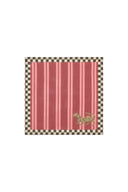 Lisa Corti x The Socialite Family Cotton Napkin 50x50 cm - Tiger Bordeaux