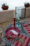 Lisa Corti x The Socialite Family - Porta Candele Grande Anna Maroon Bordeaux