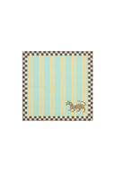 Lisa Corti x The Socialite Family Cotton Napkin 50x50 cm - Tiger Light Blue