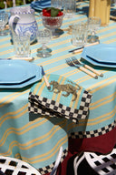 Lisa Corti x The Socialite Family - Tovagliolo Cotone 50x50 cm Tiger Light Blue