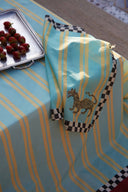Lisa Corti x The Socialite Family - Tovagliolo Cotone 50x50 cm Tiger Light Blue
