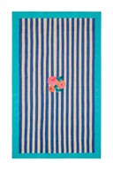 Cotton Cloth  140X240Cm - Nizam Stripes Blue Natural