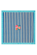 Cotton Cloth  180X180Cm - Nizam Stripes Blue Natural