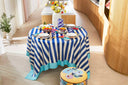 Telo Cotone 180X180Cm - Nizam Stripes Blue Natural
