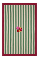 Cotton Cloth  180X270Cm - Nizam Stripes Green Natural