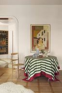 Telo Cotone 180X270Cm - Nizam Stripes Green Natural