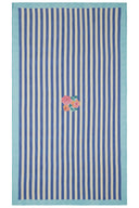 Cotton Cloth  180X350Cm - Nizam Stripes Blue Natural