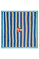 Cotton Cloth  220X220Cm - Nizam Stripes Blue Natural