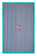 Cotton Cloth  220X350Cm - Nizam Stripes Blue Natural