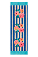 Cotton Runner  50X150Cm - Nizam Stripes Blue Natural