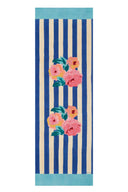Tovaglietta Doppia Cotone 50X150Cm - Nizam Stripes Blue Natural