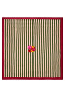 Reversible Quilt  250X270Cm - Nizam Stripes Green Natural