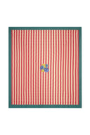 Reversible Quilt 250x270 Cm - Nizam Stripes Red Natural