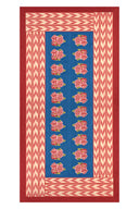 Cotton cloth 180x350 cm - Nina rose blue