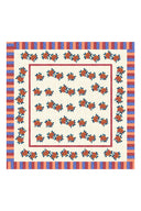 Cotton cloth 220x220 cm - Ortensia red gold