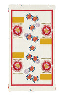 Telo Cotone 220x220 cm - Ortensia Red Gold
