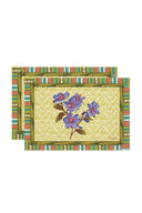 Set Of 2 Cotton Placemats 35X48 cm - Oriental Garden Chutney