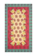 Cotton Cloth 140x240 Cm - Planet Cream Red