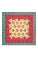 Cotton Cloth 180x180 Cm - Planet Cream Red