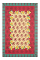 Cotton Cloth 180x270 Cm - Planet Cream Red