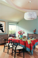 Cotton Cloth 180x270 Cm - Planet Cream Red
