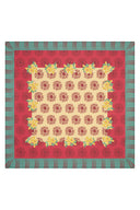 Cotton Cloth 220x220 Cm - Planet Cream Red