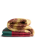 Reversible Quilt  250x270 Cm - Planet Cream Red