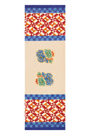 Cotton runner 50x150 cm - Positano red tiles