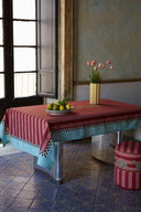Lisa Corti x The Socialite Family Cotton Cloth 140x240 cm - Tiger Bordeaux