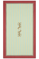 Lisa Corti x The Socialite Family Cotton Cloth 140x240 cm - Tiger Light Blue