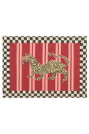 Lisa Corti x The Socialite Family Cotton Placemat 35x48 cm - Tiger Bordeaux