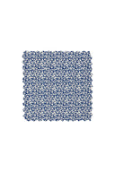 Fabric Sample - Arabesque Design Blue White