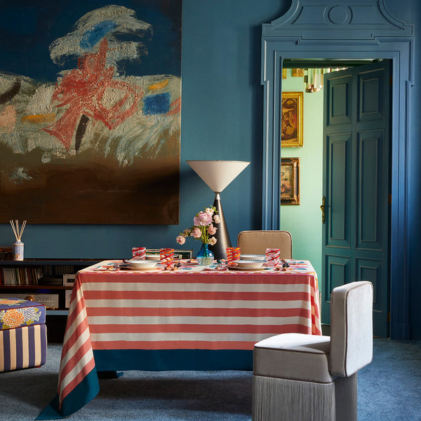 Lisa Corti x The Socialite Family Cotton Cloth 180x270 cm - Tiger Bord